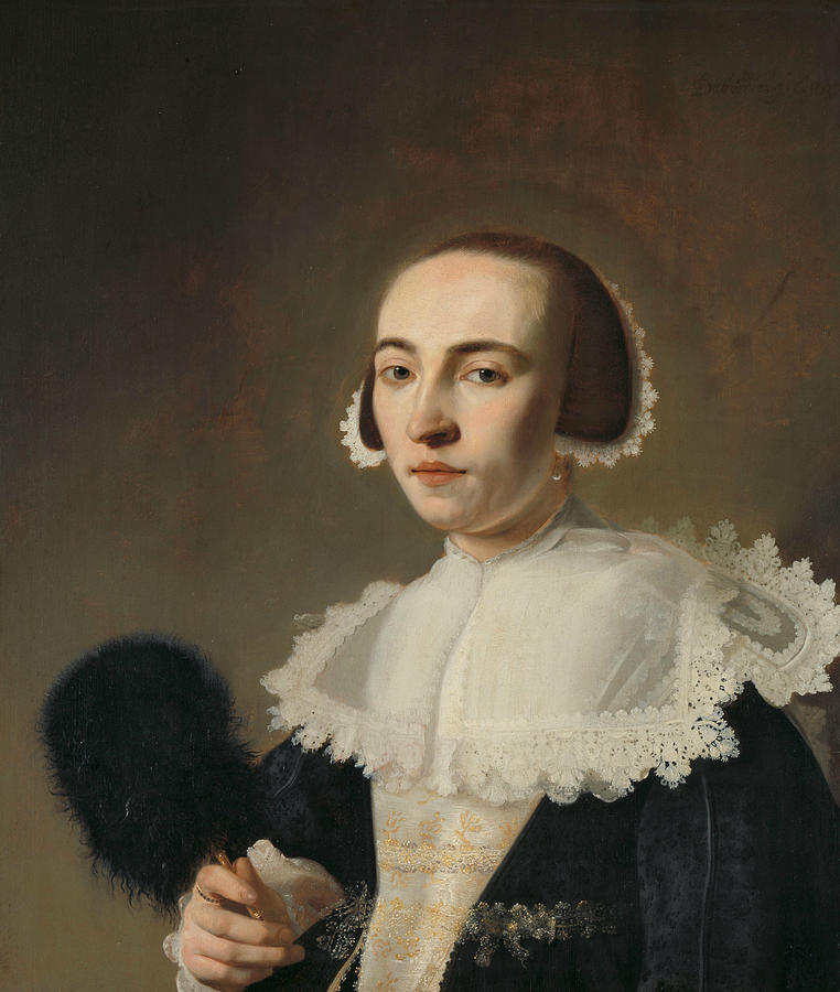 Portrait of a Woman Painting by Pieter Dubordieu