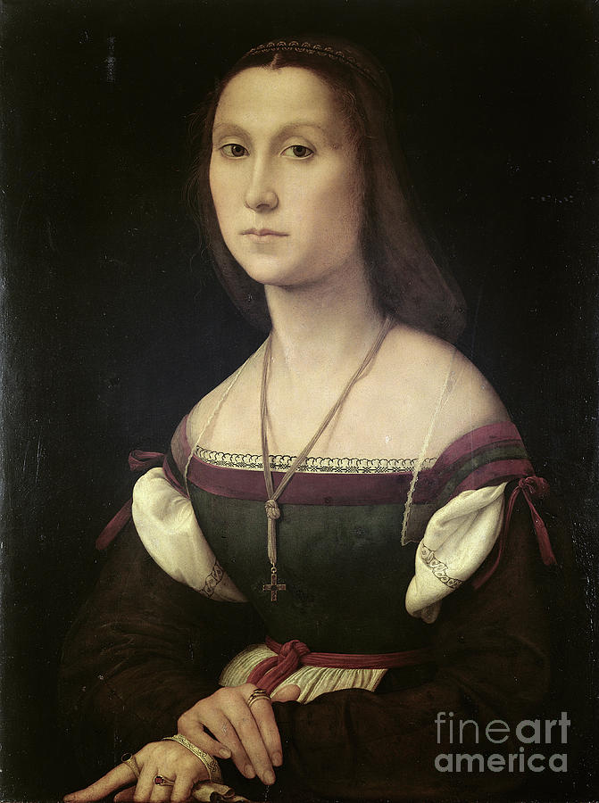Portrait Of A Woman Painting by Raphael - Fine Art America