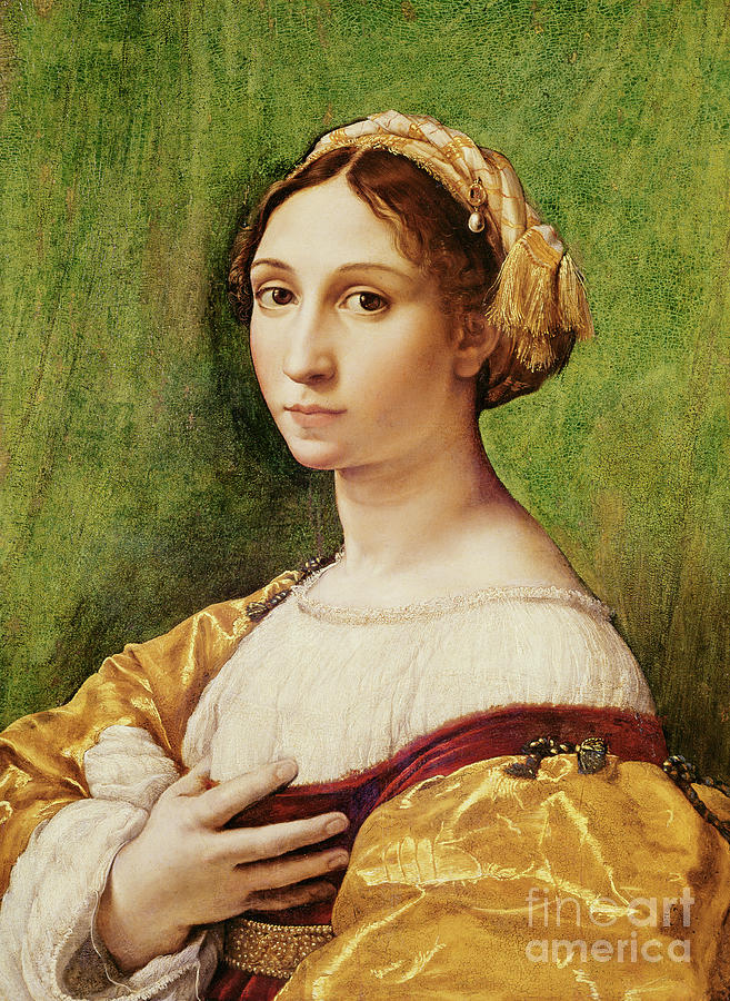 Portrait Of A Young Girl Painting by Raphael - Fine Art America