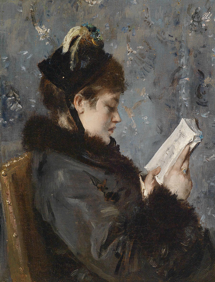 Portrait of a Young Lady Painting by Alfred Stevens