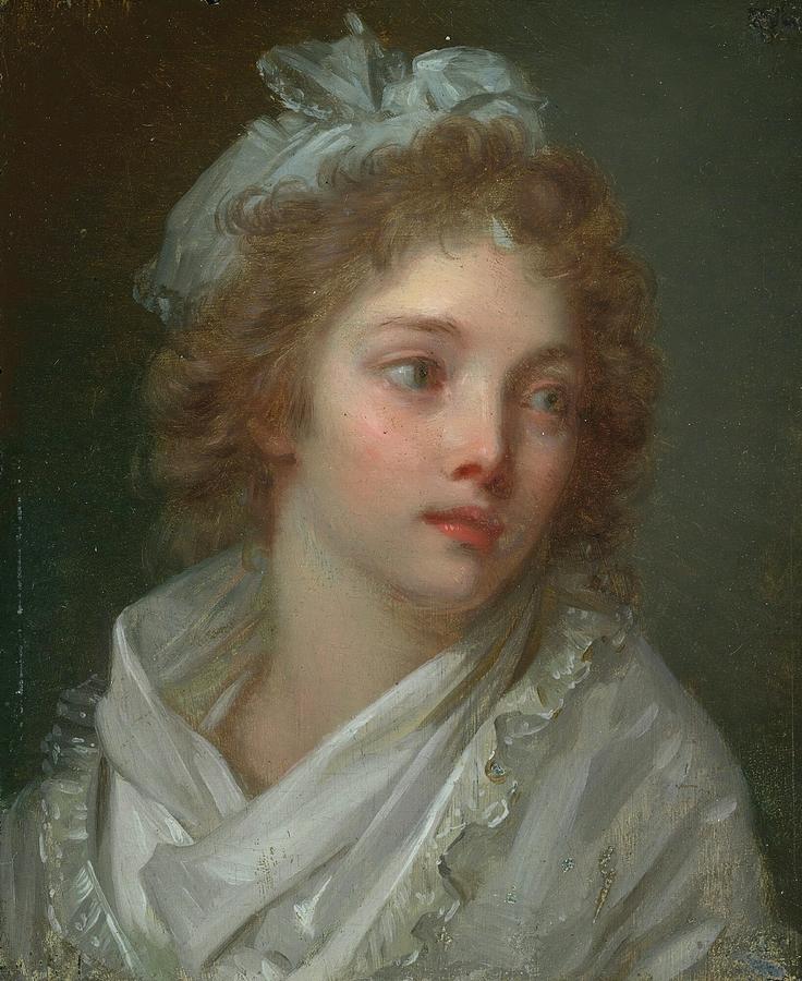 Portrait Of A Young Lady Painting by Elisabeth Louise Vig?e Le Brun ...