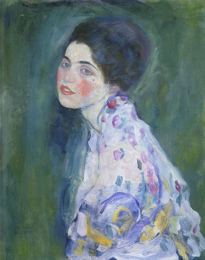 Portrait of a Young Lady Painting by Gustav Klimt