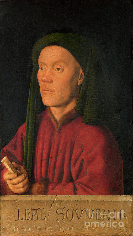 Portrait Of A Young Man, 1432 Painting by Jan Van Eyck