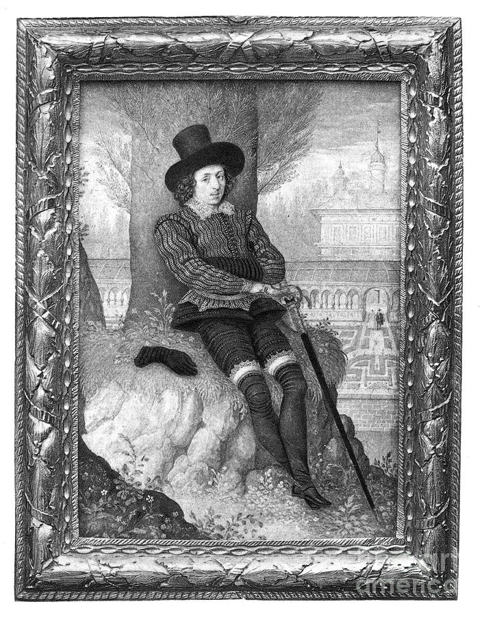 Portrait Of A Young Man, C1590-1595 Drawing by Print Collector