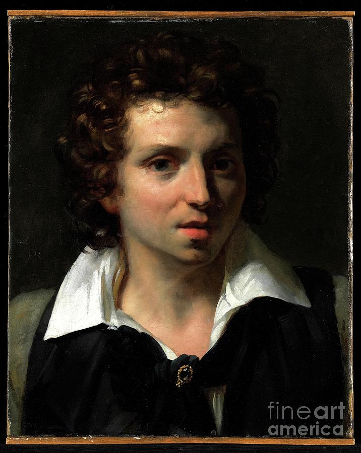 Portrait Of A Young Man, C.1818 Painting by Theodore Gericault