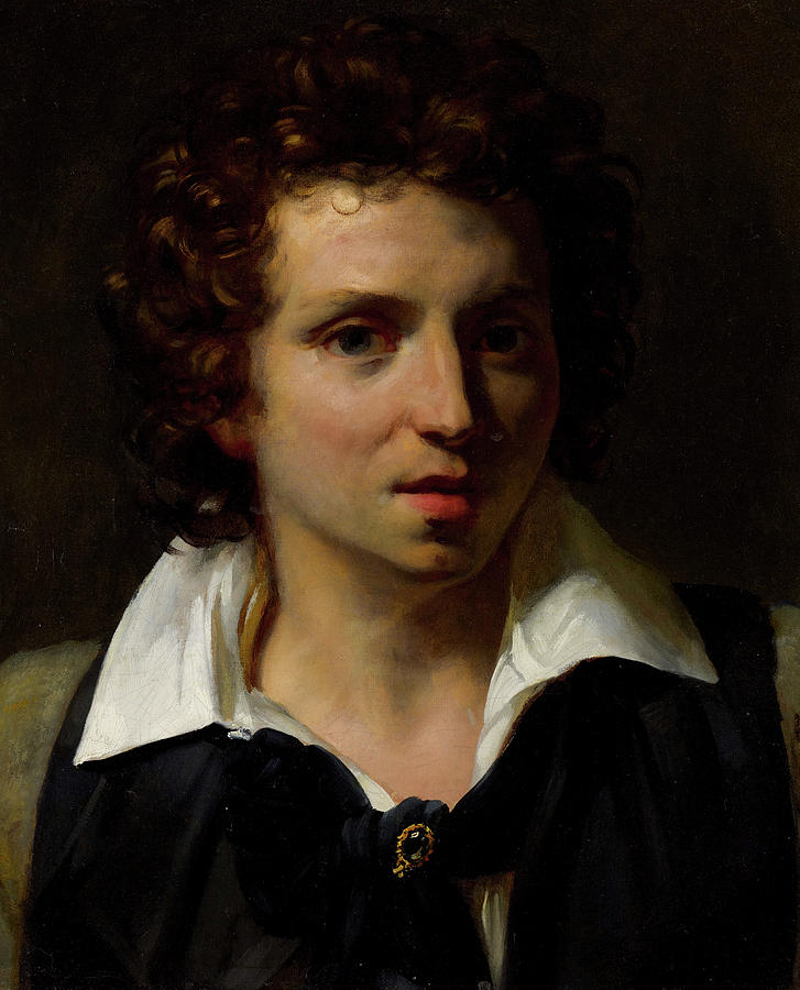 Portrait of a Young Man Painting by Jean-Louis Andre Theodore Gericault