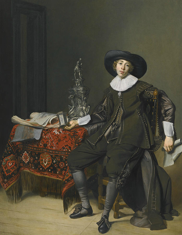 Portrait of a Young Silversmith Painting by Thomas de Keyser