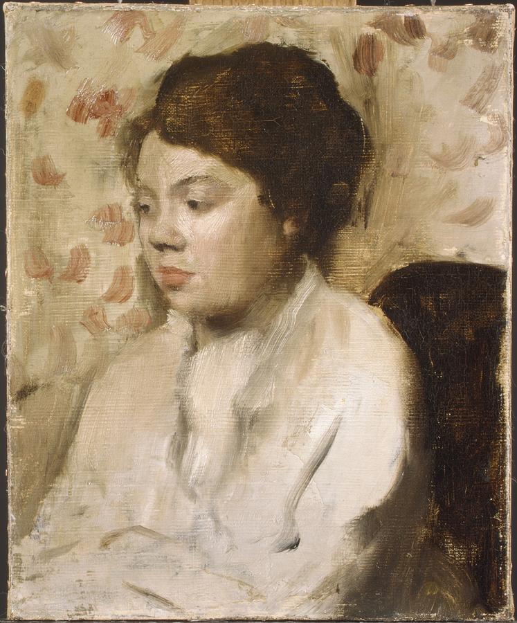 Portrait Of A Young Woman Ca 1885 Painting