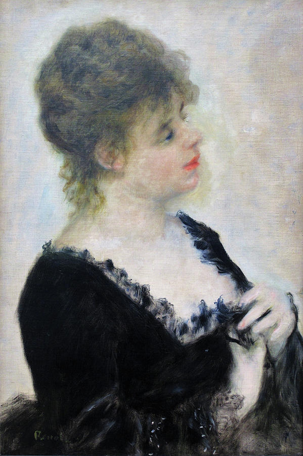 Paris Painting - Portrait of a Young Woman - Digital Remastered Edition by Pierre-Auguste Renoir