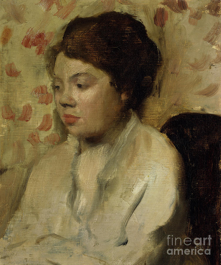Portrait Of A Young Woman Drawing by Heritage Images
