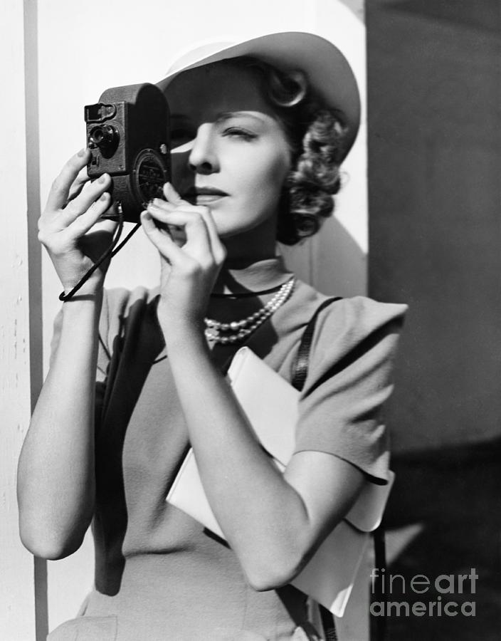 Poise Photograph - Portrait Of A Young Woman Taking by Everett Collection Poise Photograph - Portrait Of A Young Woman Taking by Everett Collection