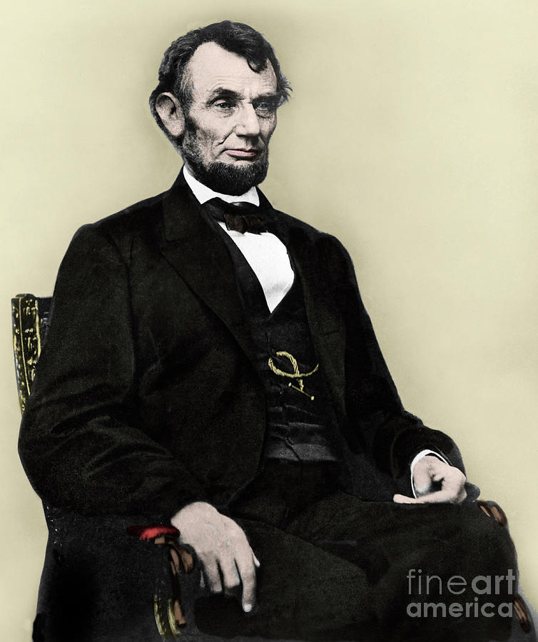 Portrait Of Abraham Lincoln Painting by American School