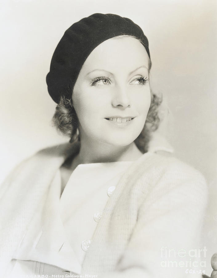 Portrait Of Actress Greta Garbo Wearing Photograph by Bettmann