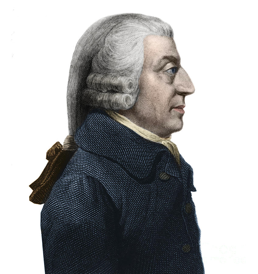 Portrait Of Adam Smith, Scottish Philosopher And Economics Pioneer