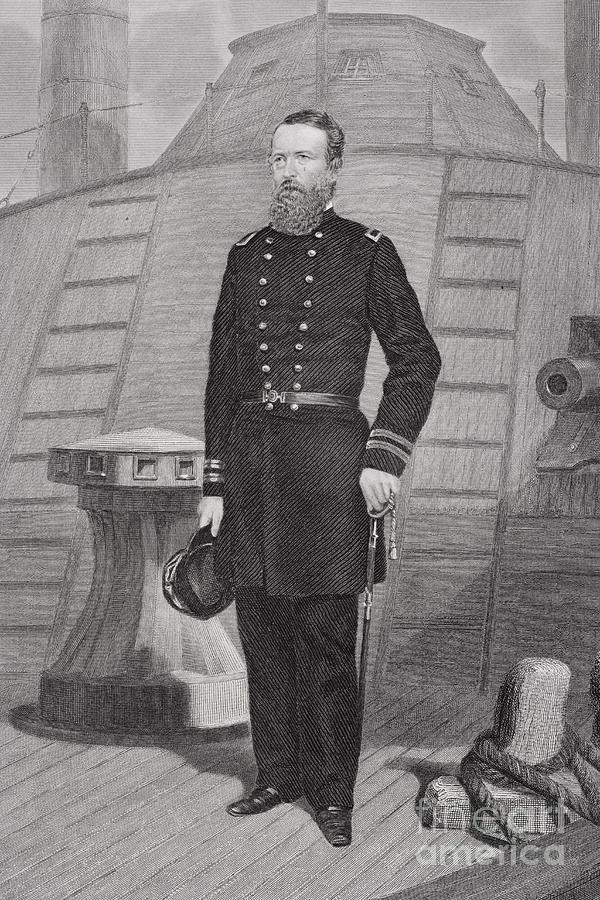 Portrait Of Admiral David Dixon Porter Painting by Alonzo Chappel