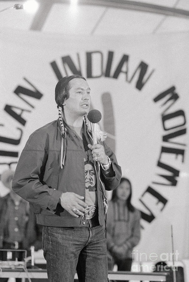 Portrait Of Aim Leader Russell Means Photograph by Bettmann