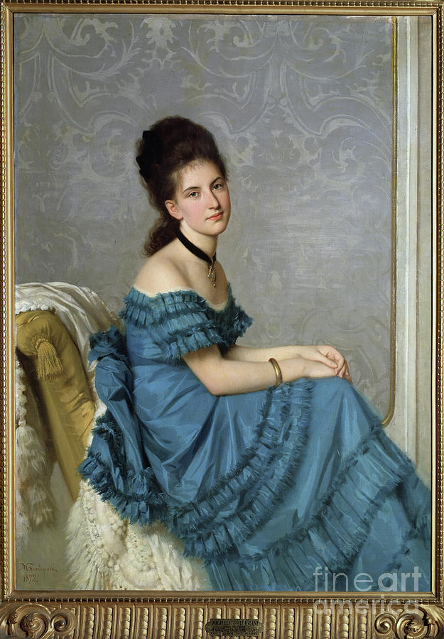 Portrait Of Alaide Banti, 1872 Painting by Michele Gordigiani - Fine ...