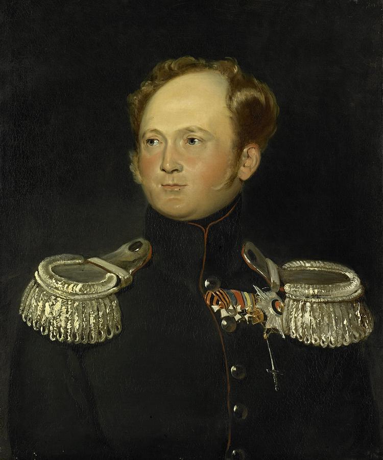 Portrait of Alexander I, Emperor of Russia Painting by Vincent Monozlay