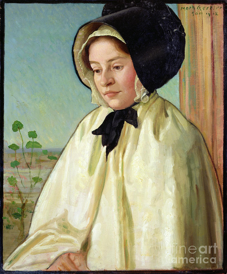 Portrait Of Alice Irene Harvey, 1912 Painting by Mark Gertler - Fine ...