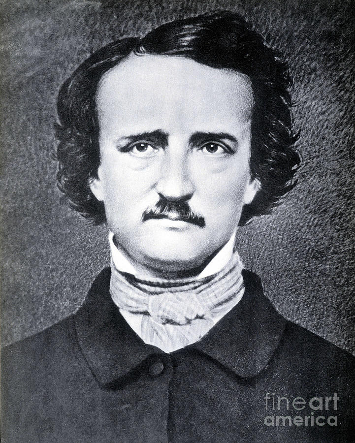 Portrait Of American Writer Edgar Allan Poe Photograph by Mathew Brady ...