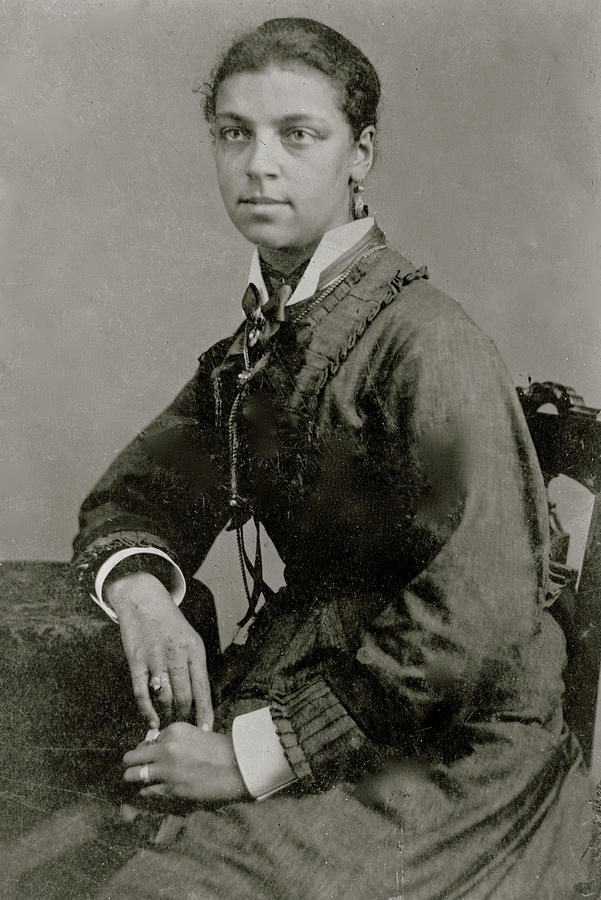 Portrait of an African American woman, seated Painting by Unknown