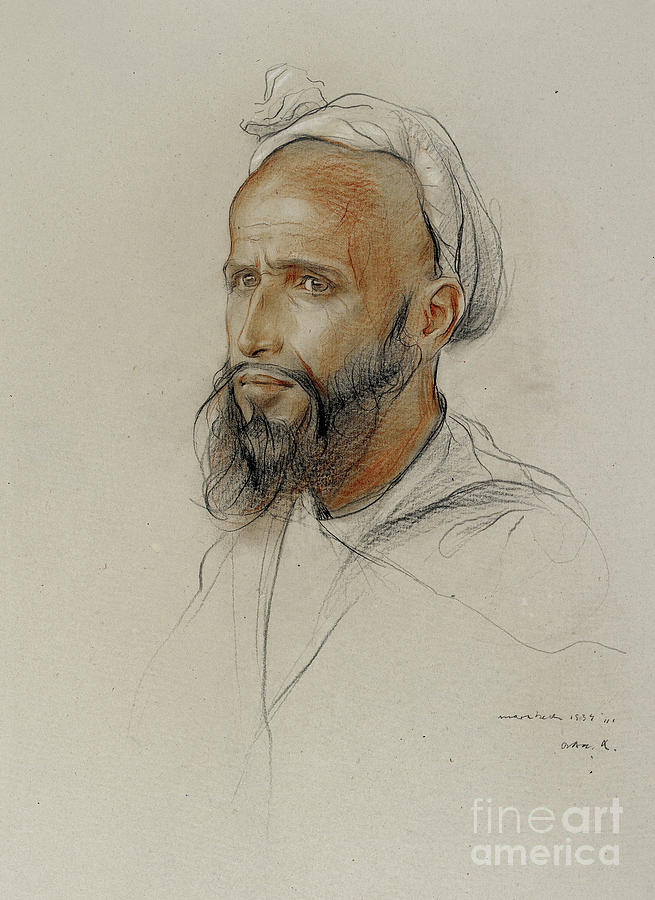 Portrait Of An Arab, 1934 By Philip Alexius De Laszlo Painting by Philip Alexius De Laszlo