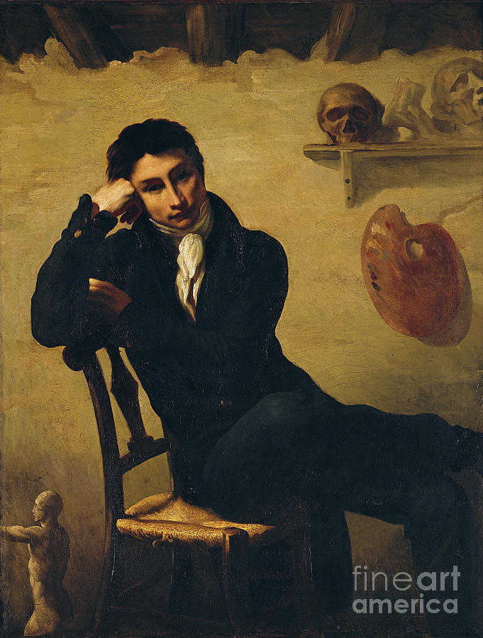 Portrait Of An Artist In His Studio Painting by Theodore Gericault