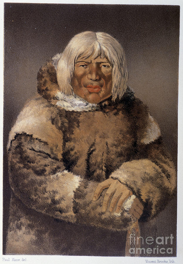 Portrait Of An Eskimo - In “” Wandering Of An Artist Among The Indians ...