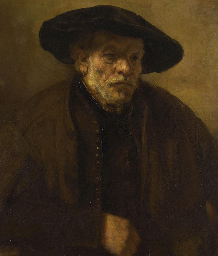 Portrait of an Old Man Painting by Rembrandt