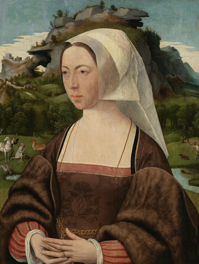 Portrait of an Unknown Woman Painting by Jan Mostaert