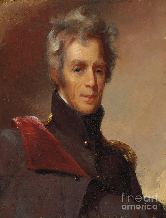 Portrait Of Andrew Jackson Painting by Thomas Sully