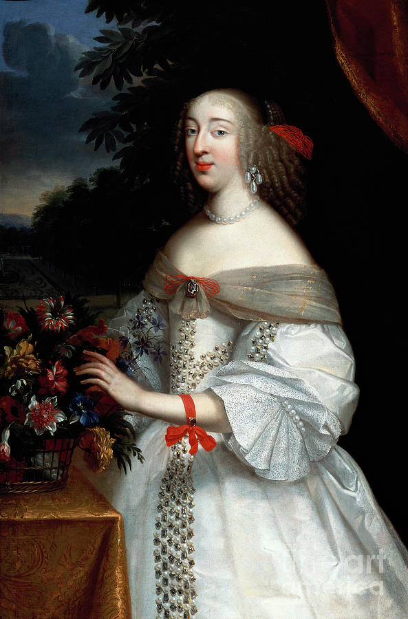 Portrait Of Anne Marie Louise, Duchesse D'orleans Painting by Charles ...