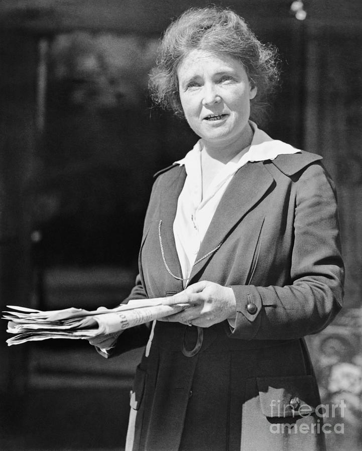 Portrait Of Anne Martin Holding Papers Photograph by Bettmann
