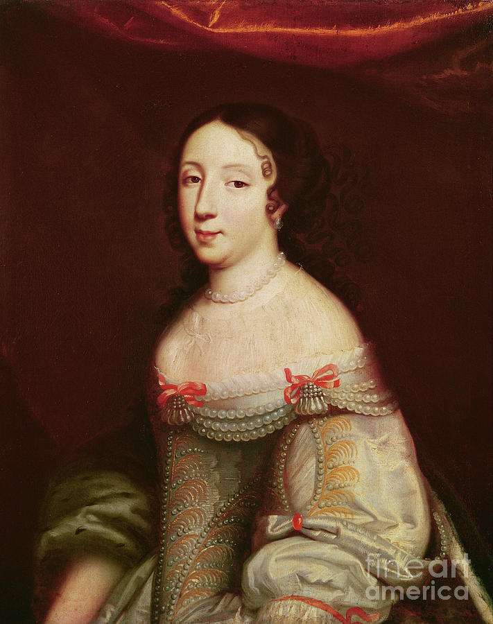 Portrait Of Anne Of Austria Painting by Philippe De Champaigne