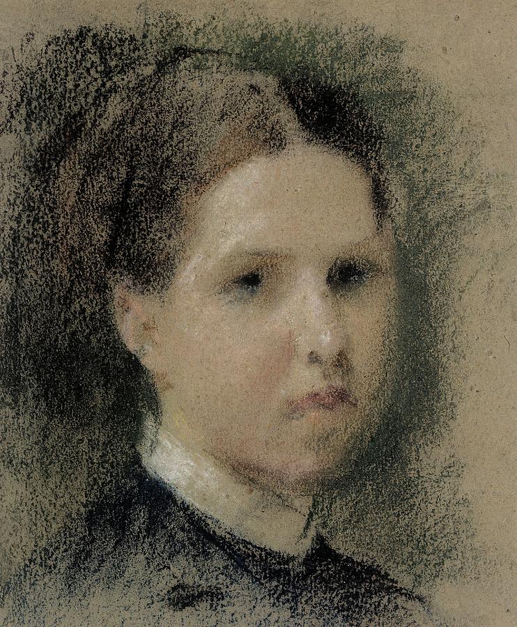 Portrait Of Annie Edelfelt by Albert Edelfelt