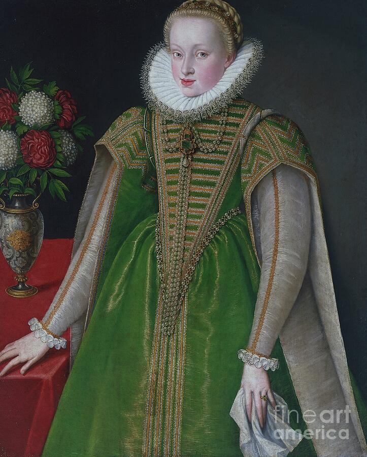 Portrait Of Archduchess Maria Christina Of Austria Graz, Hall Painting by Unknown Artist Portrait Of Archduchess Maria Christina Of Austria Graz, Hall Painting by Unknown Artist