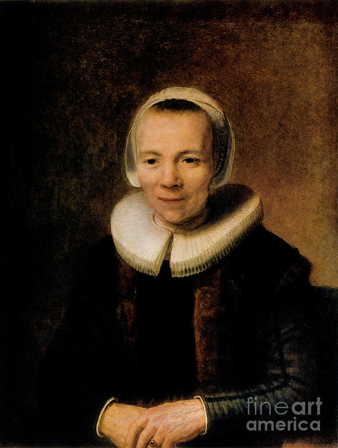 Portrait Of Baertje Martens, 1649 Drawing by Print Collector
