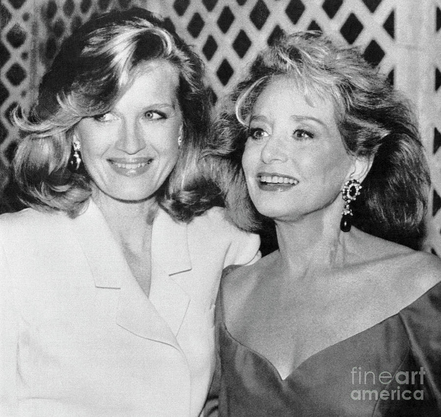 Portrait Of Barbara Walters And Diane Photograph by Bettmann