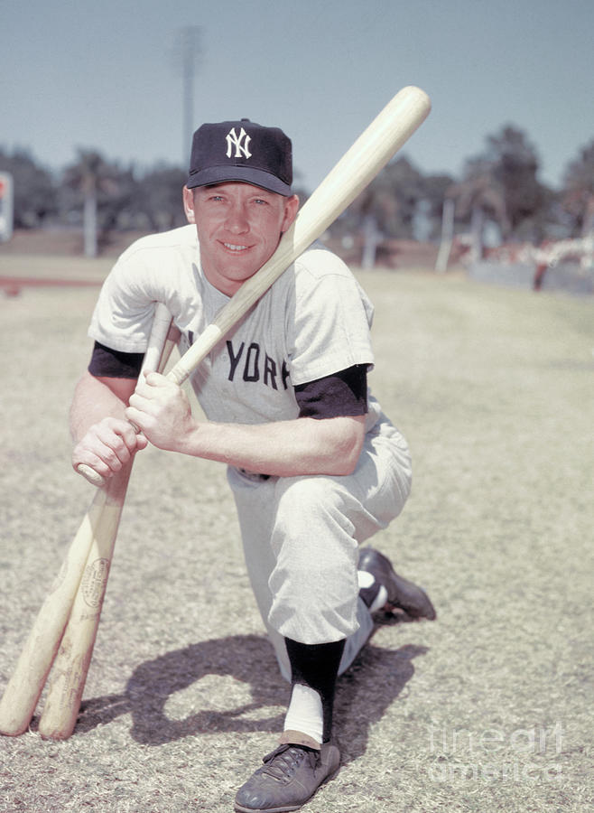 Mickey Mantle Photograph - Portrait Of Baseball Player Mickey by Bettmann