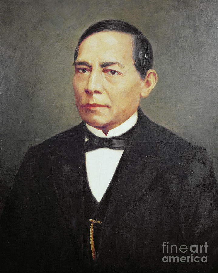 Portrait Painting - Portrait Of Benito Juarez by Mexican School