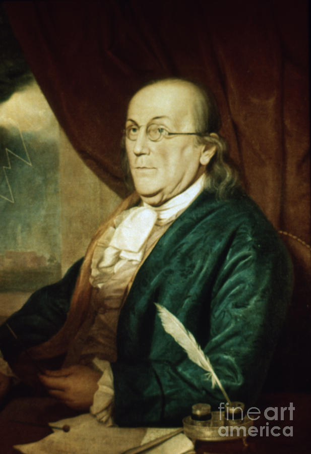Portrait Of Benjamin Franklin by Bettmann