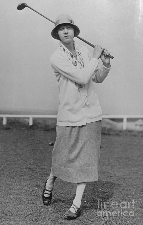 Portrait Of British Golfer Joyce Photograph by Bettmann
