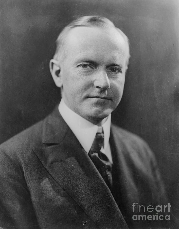 Portrait Of Calvin Coolidge Photograph by Bettmann
