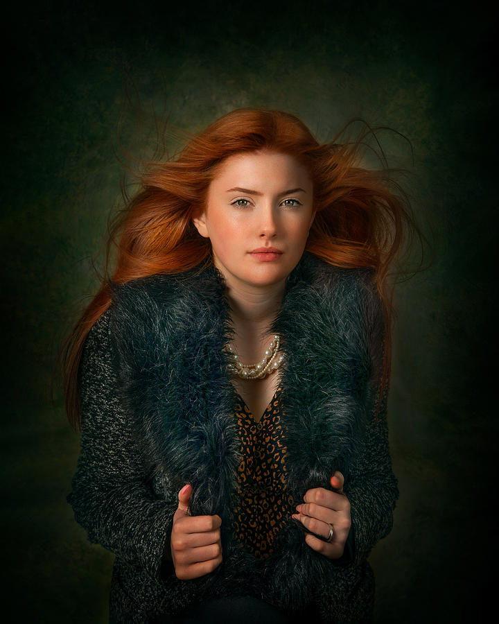 Portrait Of Cara Photograph by Kieran O Mahony Aipf