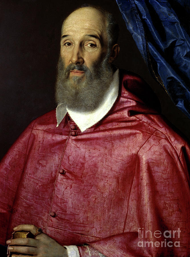 Portrait of Cardinal Antoine Perrenot de Granvelle, 1576  Painting by Scipione Pulzone
