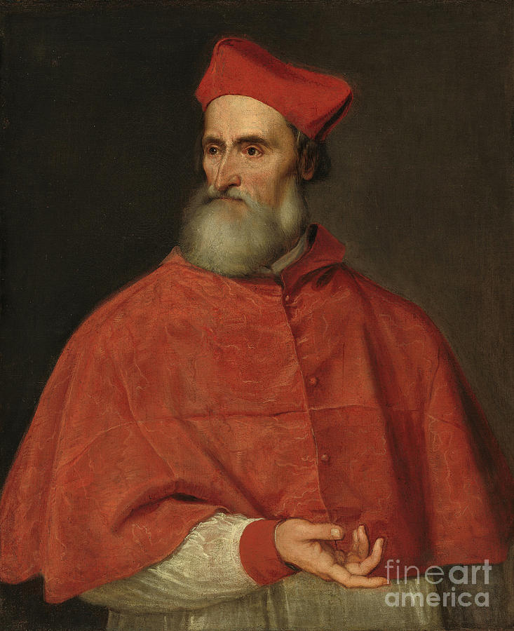 Portrait Of Cardinal Pietro Bembo By Titian Painting by Titian
