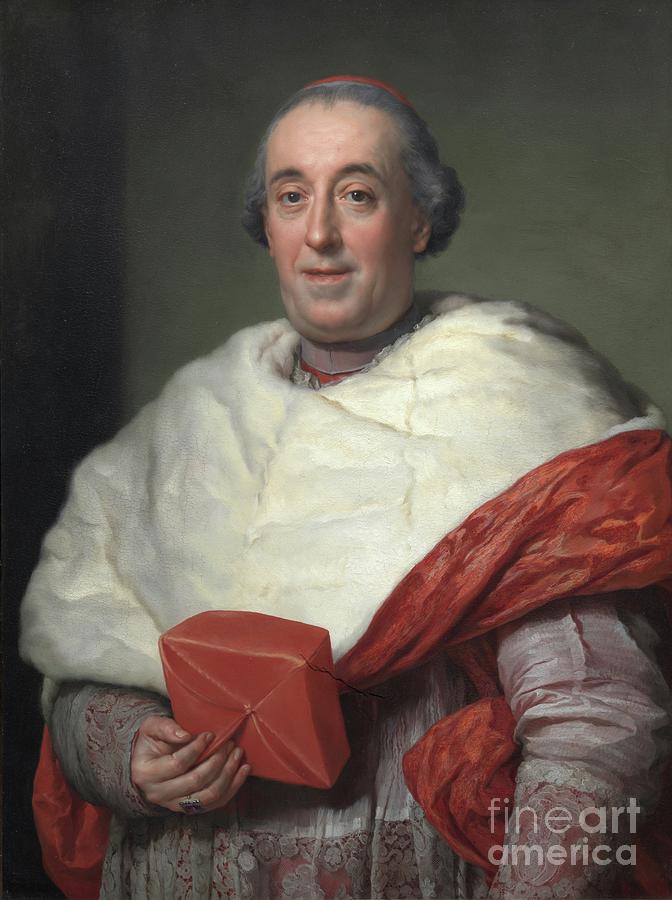 Portrait Of Cardinal Zelada, 1773 Painting by Anton Raphael Mengs
