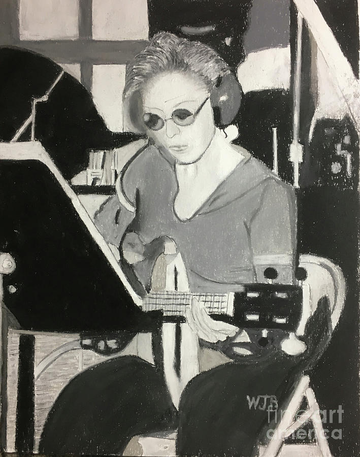 Portrait of Carol Kaye Pastel by William Bowers