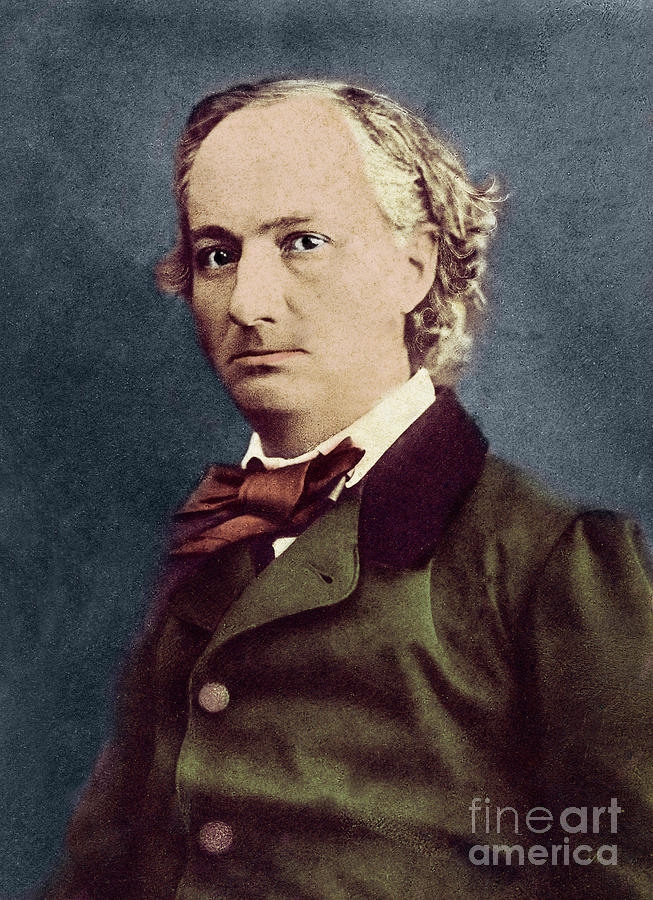 Portrait Of Charles Baudelaire By Felix Nadar Photograph By Felix Nadar