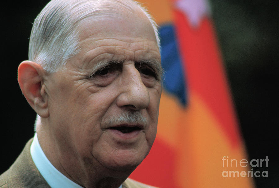 Portrait Of Charles De Gaulle Photograph by Bettmann